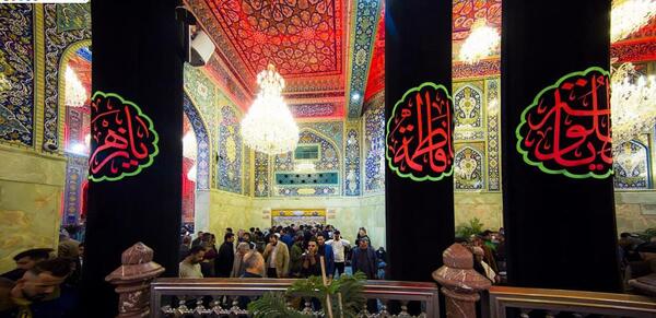 عکس حضرت زهرا و امام حسین