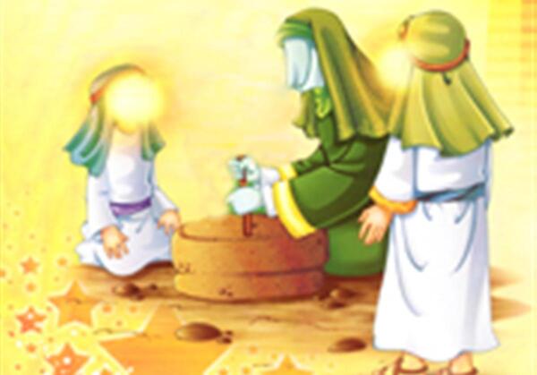 عکس حضرت زهرا و امام حسین