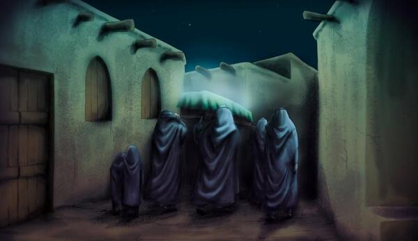 عکس حضرت زهرا و امام حسین