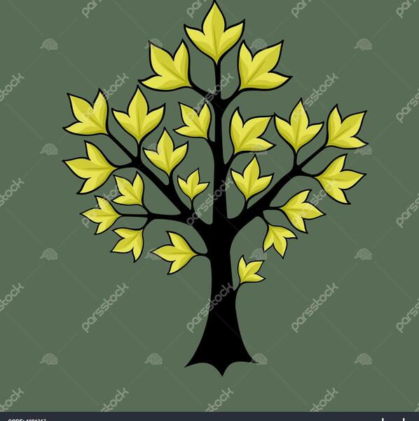 عکس درخت بهاری برای نقاشی
