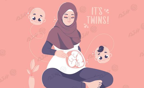 عکس یک مادر با حجاب