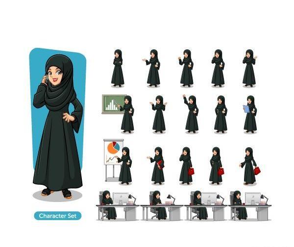 عکس معلم با حجاب فانتزی
