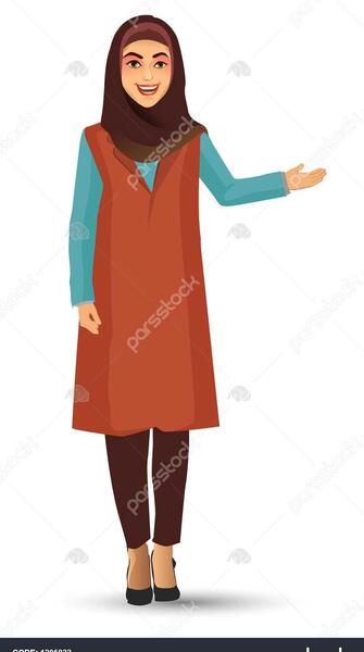 عکس معلم با حجاب فانتزی