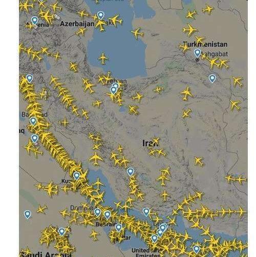 عکس از آسمان ایران