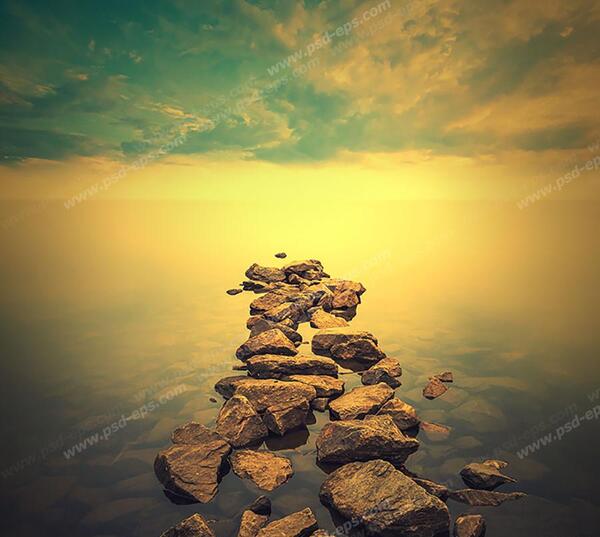 عکس از غروب طبیعت