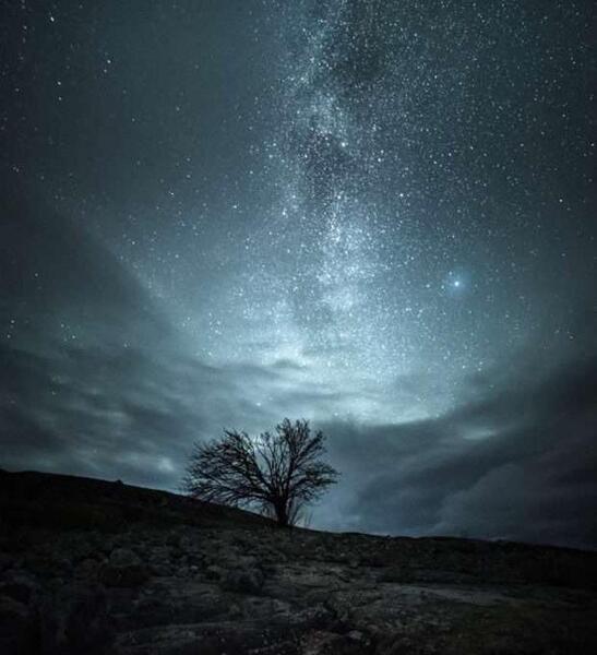 عکس زیبای آسمان شب