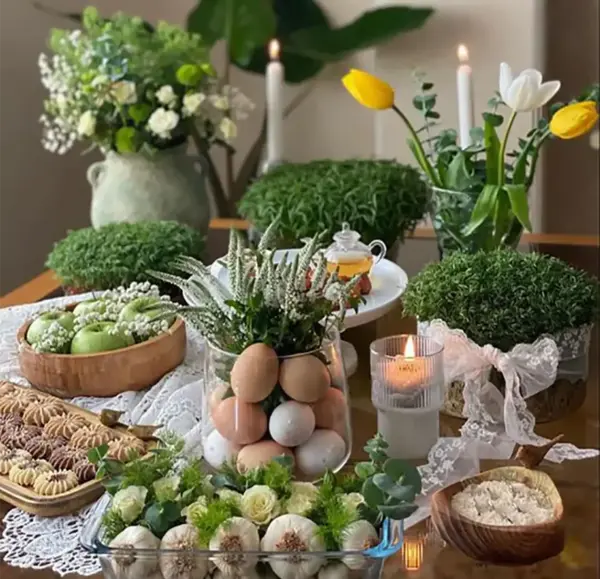 دانلود عکس چیدمان سفره هفت سین