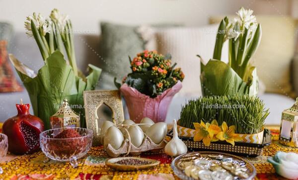 دانلود عکس چیدمان سفره هفت سین