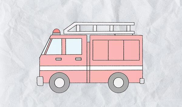 عکس ماشین آتش نشانی نقاشی