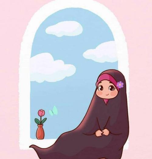 عکس برای پروفایل دخترانه با حجاب کارتونی