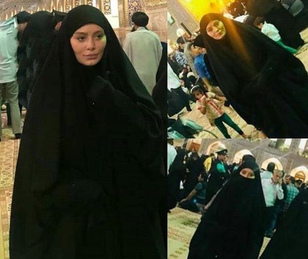 عکس سانیا سالاری با حجاب