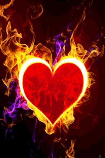 عکس آتش قلب