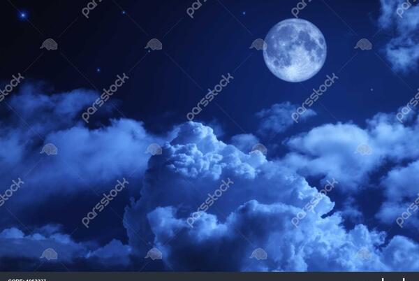 عکس آسمان شب غمگین
