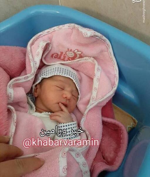 عکس بچه تازه به دنیا اومده دختر