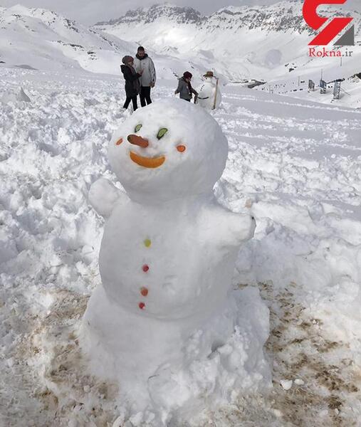 عکس آدم برفی قشنگ واقعی