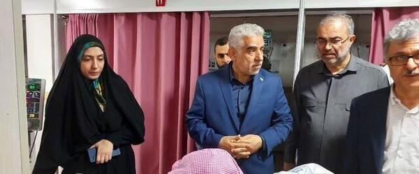 عکس آتش گرفتن بیمارستان قائم رشت