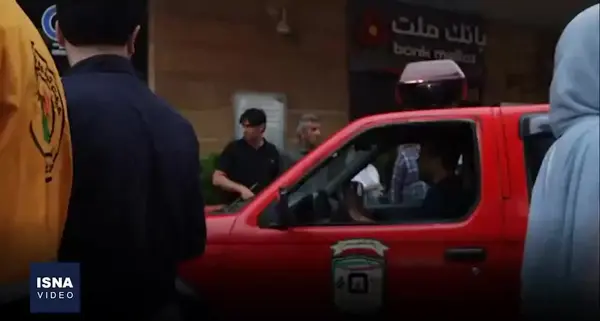 عکس آتش گرفتن بیمارستان قائم رشت