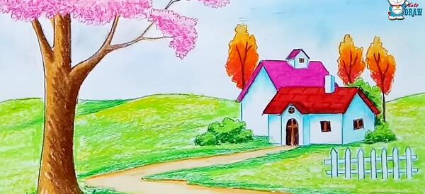 عکس فصل بهار نقاشی