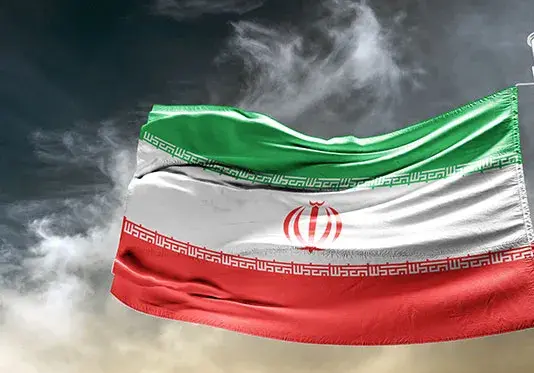 عکس پرچم ایران روی کره زمین