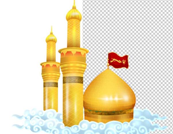 عکس گنبد امام حسین نقاشی