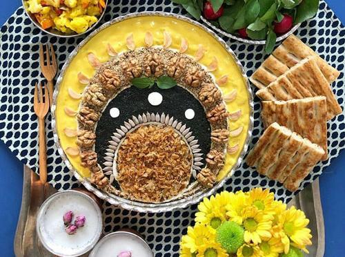 عکس هایی از تزیین آش رشته