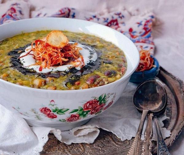 عکس هایی از تزیین آش رشته