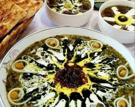 عکس هایی از تزیین آش رشته