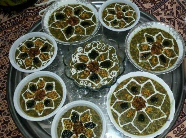 عکس هایی از تزیین آش رشته