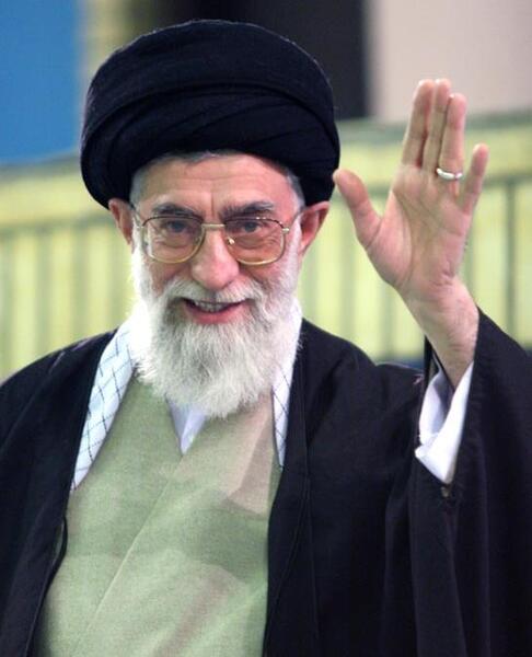 عکس رهبر ایران در دانشگاه امریکا