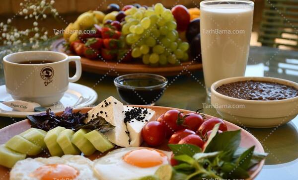 عکس صبحانه لاکچری ایرانی