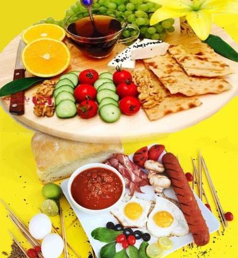 عکس صبحانه لاکچری ایرانی