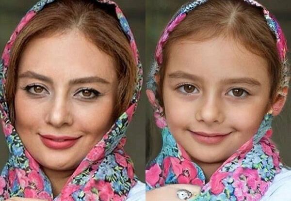 عکس بچه ی فریبا نادری