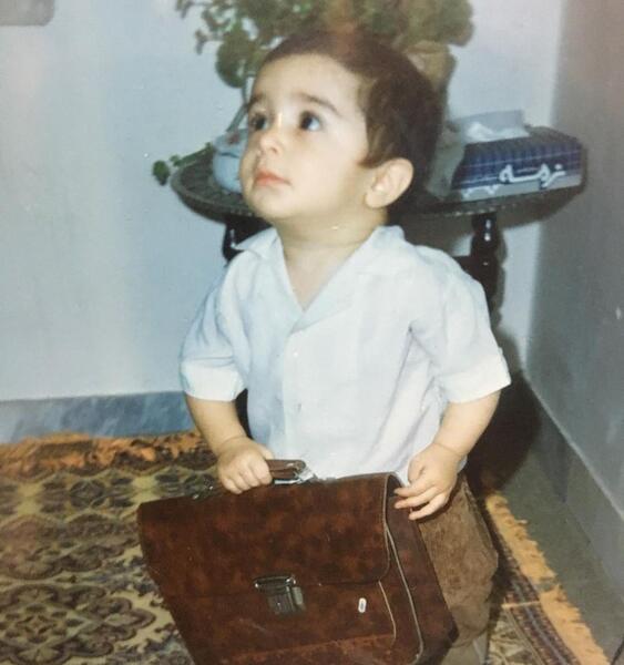 عکس بچه ی حسین مهری