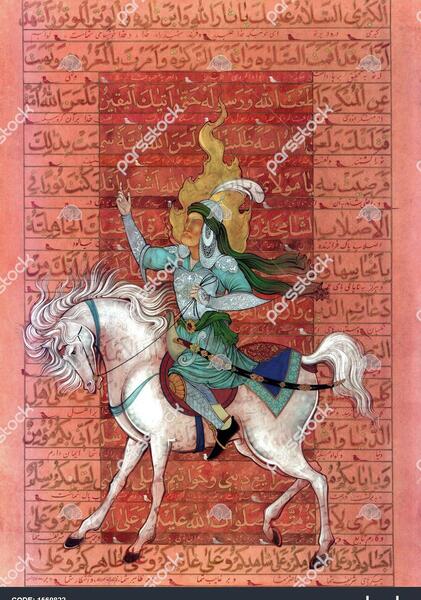 عکس امام حسین سوار اسبش