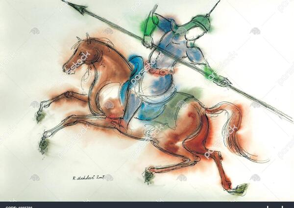 عکس امام حسین سوار اسبش