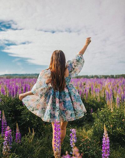 ژست عکس بهاری