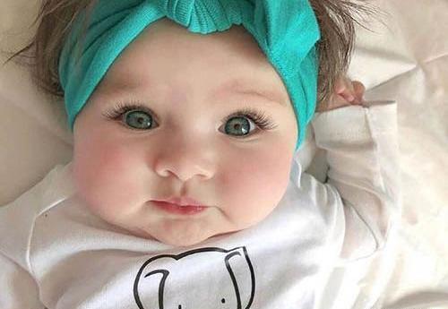 عکس بچه چشم ابی خوشگل