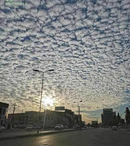عکس آسمان ابری قشنگ