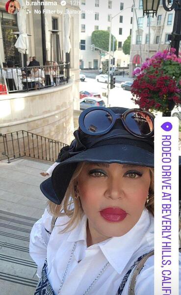 عکس بهاره رهنما در آمریکا