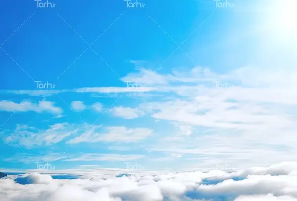 عکس آسمان ابری با کیفیت