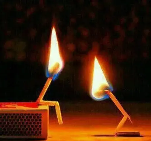 عکس اتش کبریت