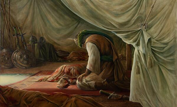عکس نقاشی شهادت امام علی