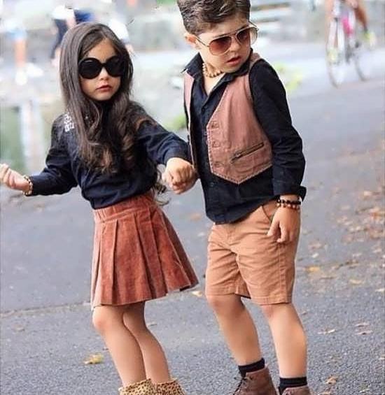 عکس دختر و پسر بچه عاشقانه برای پروفایل
