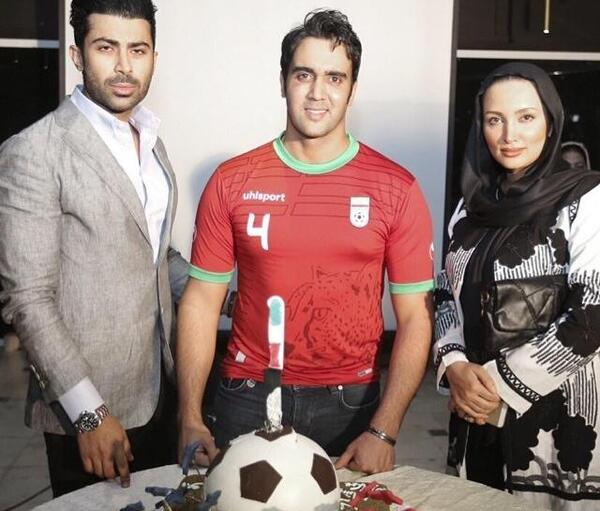 عکس همسر و بچه پوریا پورسرخ