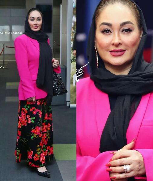 عکس همسر و بچه الهام حمیدی