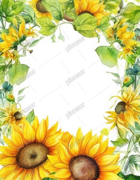 عکس گل آفتابگردان کارتونی