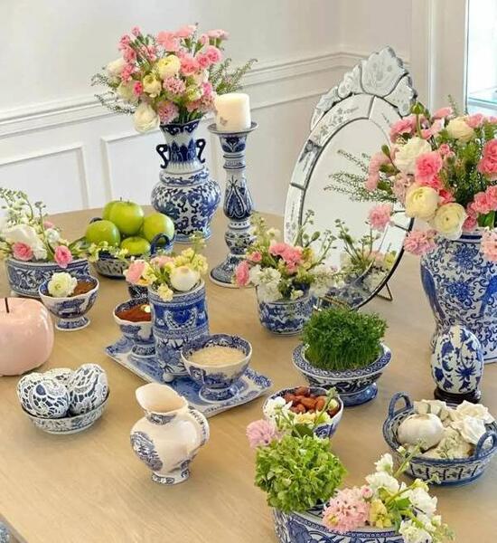 عکس چیدن سفره ی هفت سین