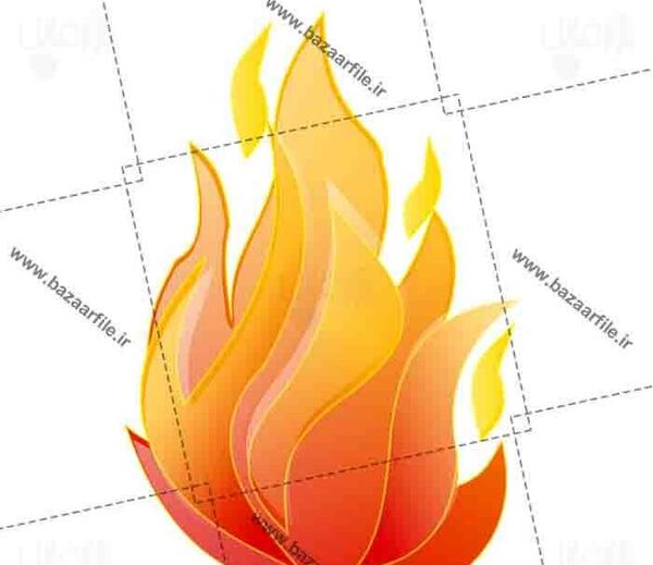 عکس آتش بدون پس زمینه