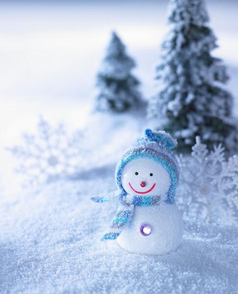 عکس ادم برفی برای پس زمینه