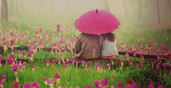 عکس عاشقانه بهاری دونفره